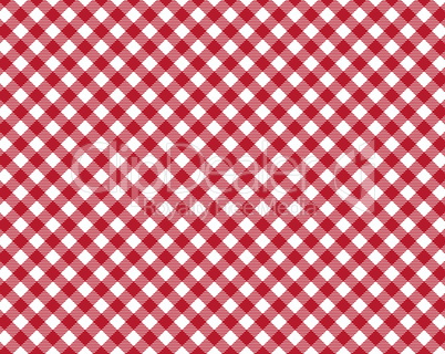 Tischdeckenmuster diagonal rot weiß