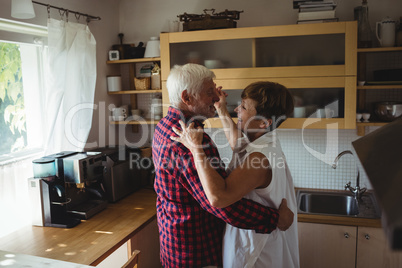 Senior couple dancing