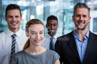 Portrait of businesspeople in office