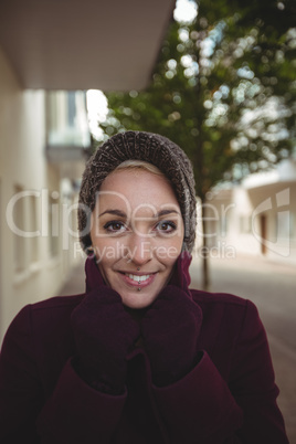 Woman using mobile phone