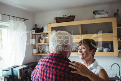 Senior couple dancing