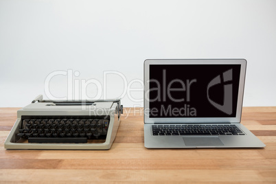 Old and modern technology concept
