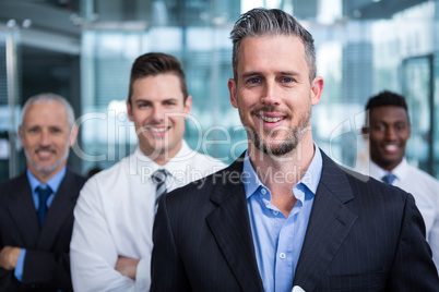 Portrait of businessmen in office