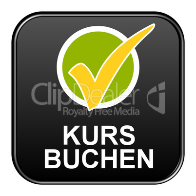 Schwarzer Button zeigt Kurs buchen