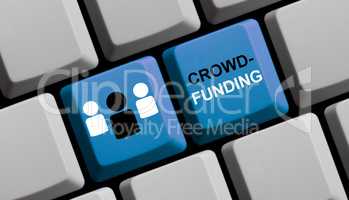 Blaue Computer Tastatur: Crowdfunding