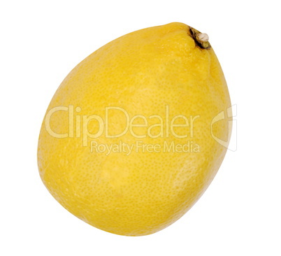 yellow raw lemon isolated