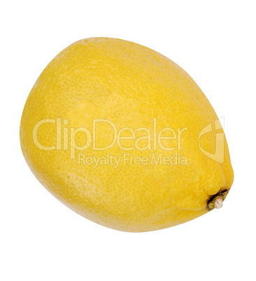 yellow raw lemon isolated