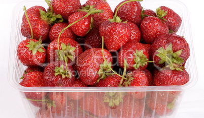 many Strawberry in plastic container