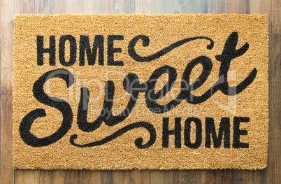 Home Sweet Home Welcome Mat On Floor