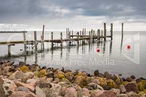 Steg am Wattenmeer auf der Insel Amrum