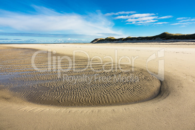 Strand an der Nordseeküste auf der Insel Amrum