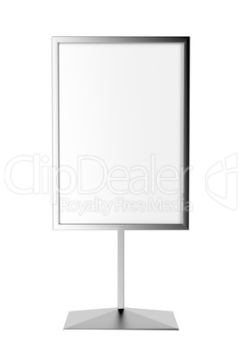 Silver advertising stand