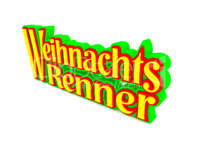 Weihnachtsrenner, 3d rendering