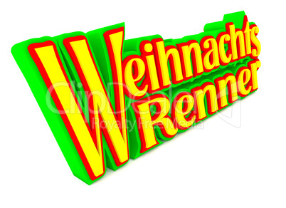 Weihnachtsrenner, 3d rendering