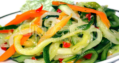 Vegetable salad close-up