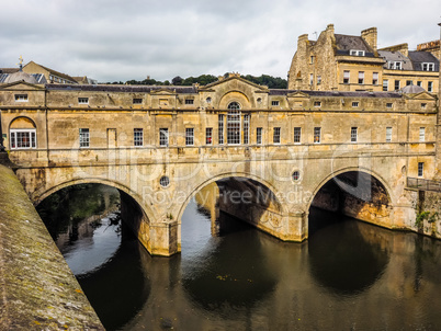 HDR Pulteney Bridge in Bath