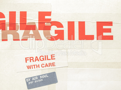 Vintage looking Fragile