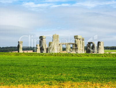 HDR Stonehenge monument in Amesbury