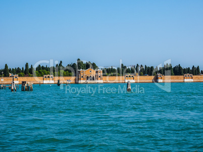 San Michele cemetery island in Venice HDR