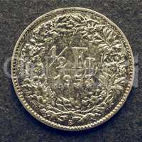 Vintage Swiss coin