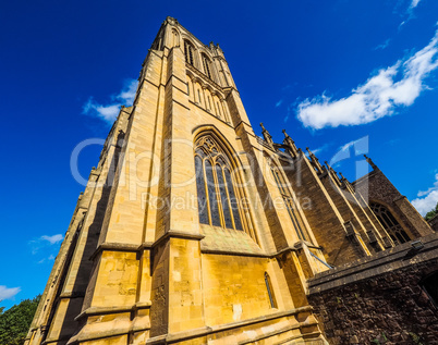 HDR Bristol Cathedral in Bristol