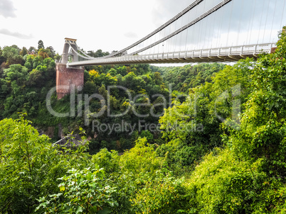 HDR Clifton Suspension Bridge in Bristol