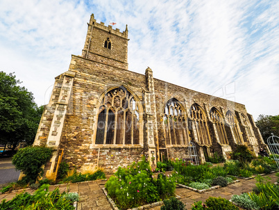 HDR St Peter ruined church in Bristol