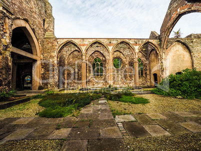 HDR St Peter ruined church in Bristol