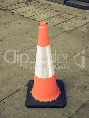 Vintage looking Traffic cone