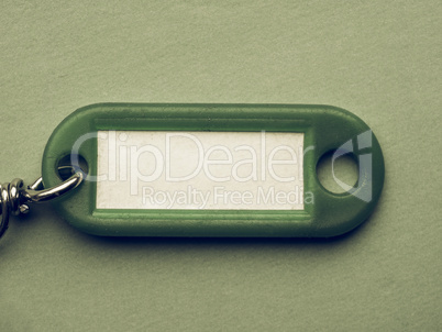 Vintage looking Green keyring