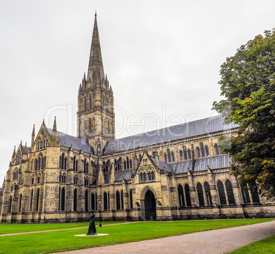 HDR Salisbury Cathedral in Salisbury