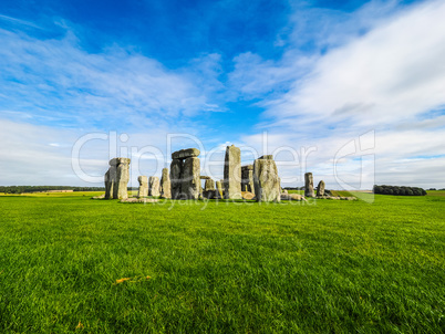 HDR Stonehenge monument in Amesbury