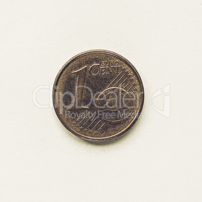 Vintage 1 cent coin