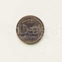 Vintage 1 cent coin