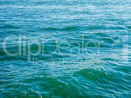 Blue water surface background HDR