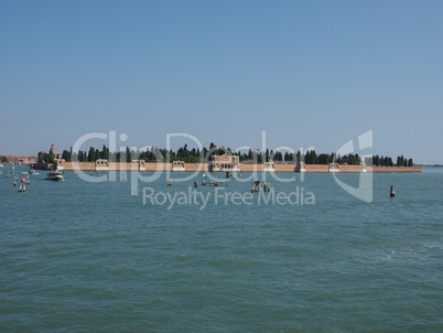 San Michele cemetery island in Venice