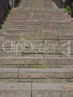 Stone stairway steps
