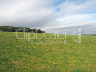 English country panorama in Salisbury