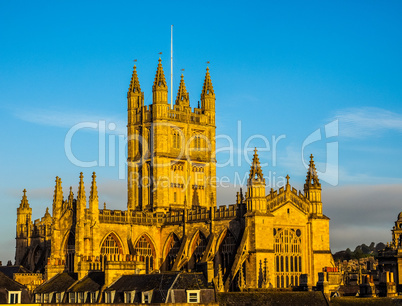 HDR Bath Abbey in Bath