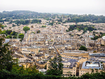 HDR Aerial view of Bath