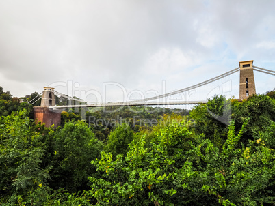 HDR Clifton Suspension Bridge in Bristol HDR Clifton Suspension Bridge in Bristol
