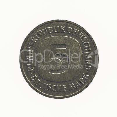 Vintage Coin isolated