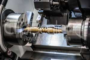 Metalworking CNC milling lathe machine.