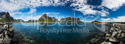 Panorama Lofoten archipelago islands