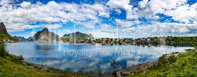 Panorama Lofoten archipelago islands