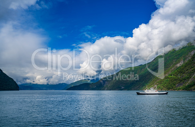 Ferries' cross. Beautiful Nature Norway.