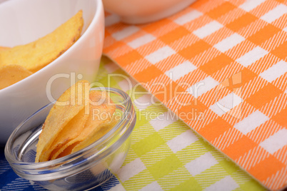 Crispy potato chips