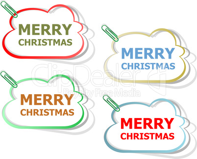 Merry christmas web icon. creative concept vector background for Web and Mobile Applications, Happy New Year. Holiday infographic, page, banner.