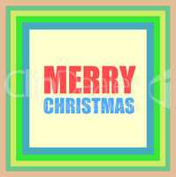 Merry Christmas greeting card - holidays lettering, Happy New Year design