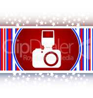 photo camera web icon, button
